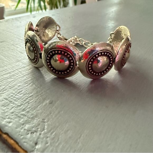 Brighton Silver Tone Circle Disc Bracelet - Picture 6 of 9